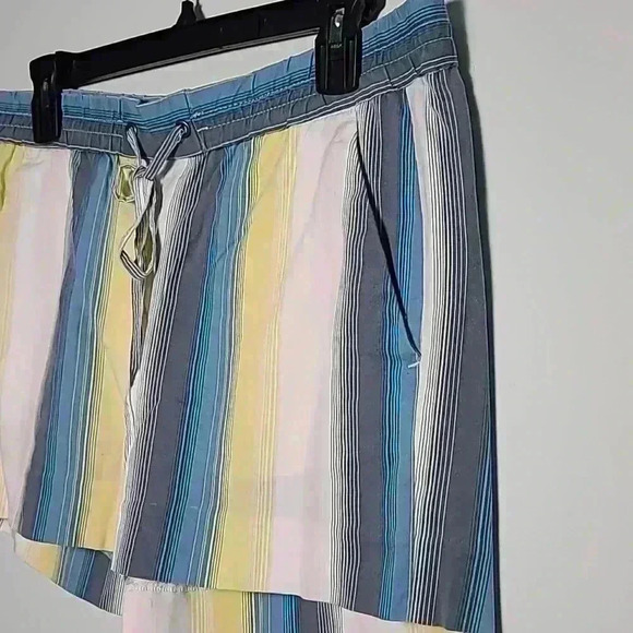 Ann Taylor LOFT Blue, Yellow, White, Pink Striped Shorts Size Small - Picture 3 of 9